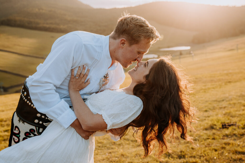 Sunset in the mountains